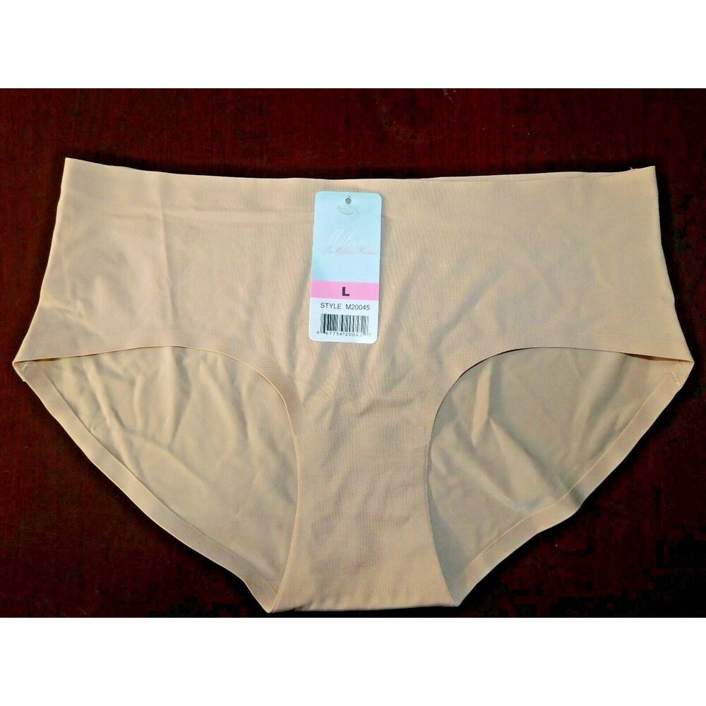 Milan Panties stretchy, sleek and soft panty Size L large beige